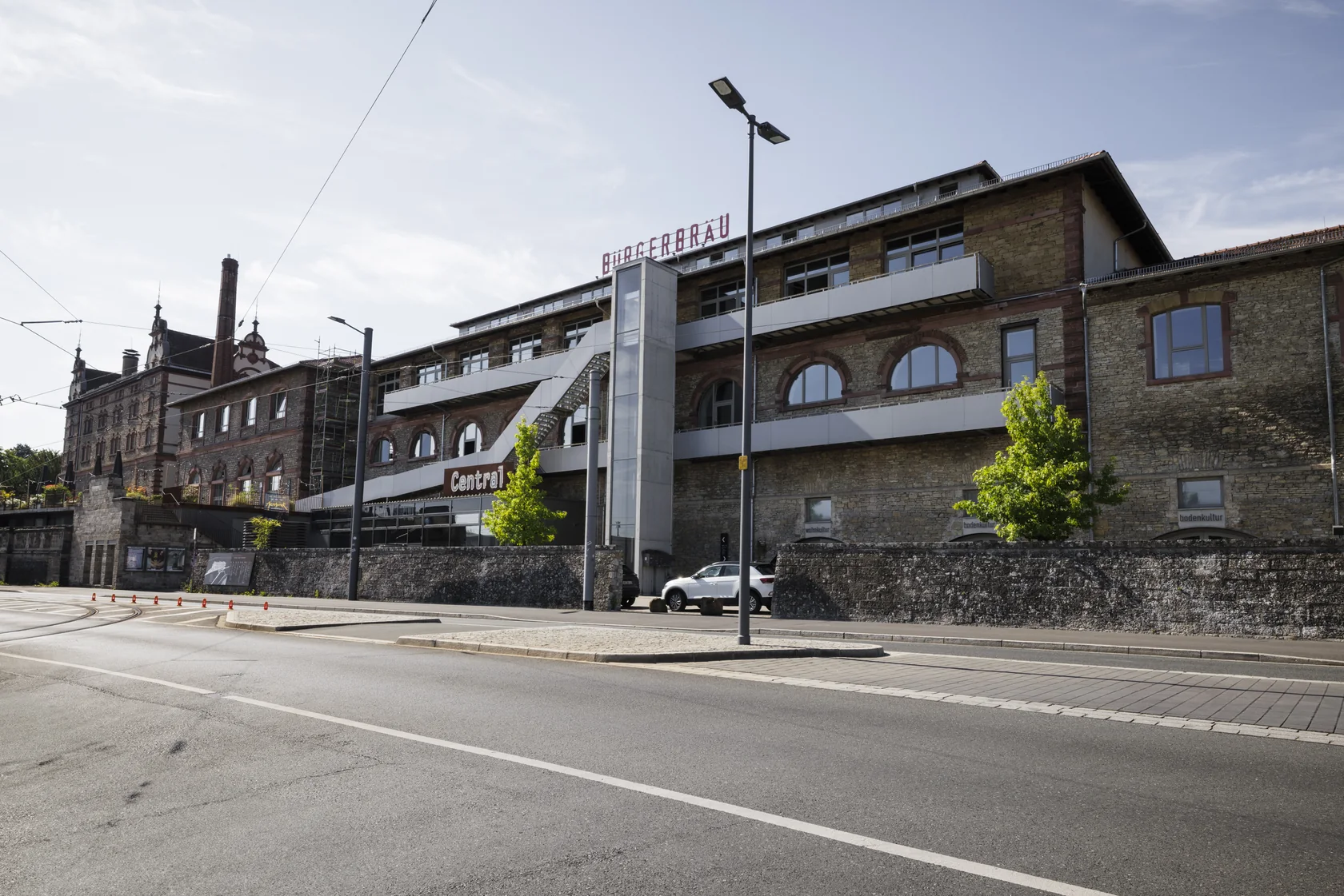 Historisches Bürgerbräu-Areal an der Frankfurter Straße in Würzburg